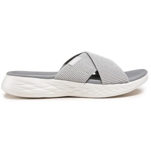 CHANCLAS SKECHERS MUJER GO GRIS 16259SIL 1